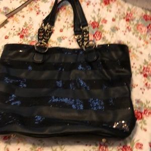Black sequins tote